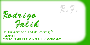 rodrigo falik business card